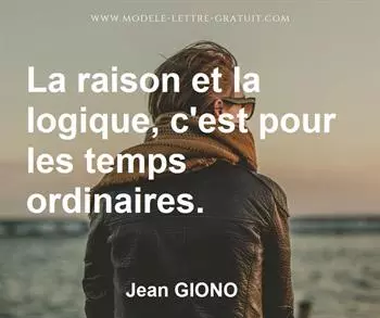 Citation de Jean GIONO