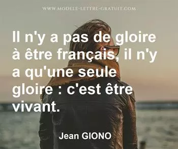 Citation de Jean GIONO