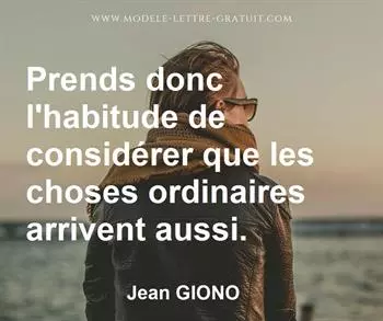 Citation de Jean GIONO