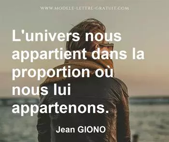 Citation de Jean GIONO