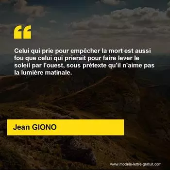 Citation Jean GIONO