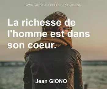 Citation de Jean GIONO