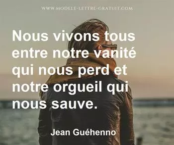 Citation de Jean Guéhenno
