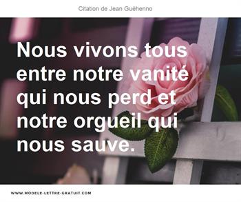 Citations Jean Guéhenno