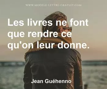 Citation de Jean Guéhenno