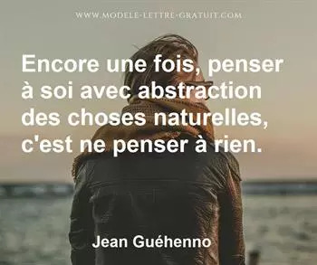 Citation de Jean Guéhenno