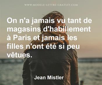 Citation de Jean Mistler