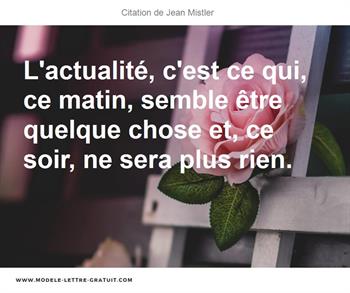 Citations Jean Mistler