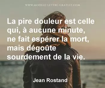 Citation de Jean Rostand