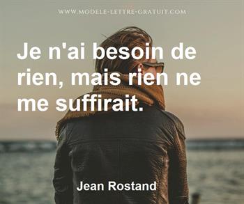 Citation de Jean Rostand