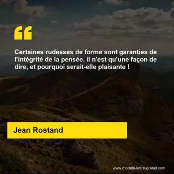 Citation Jean Rostand