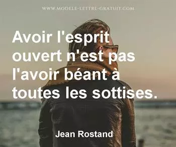 Citation de Jean Rostand