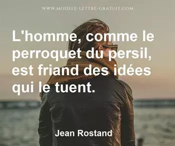Citation de Jean Rostand