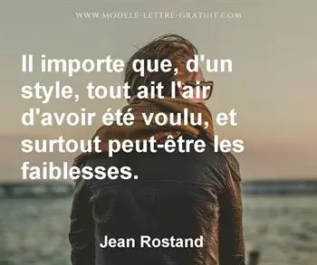 Citation de Jean Rostand