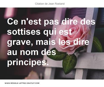 Citations Jean Rostand