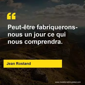 Citation Jean Rostand
