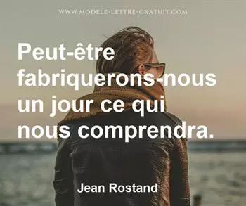 Citation de Jean Rostand
