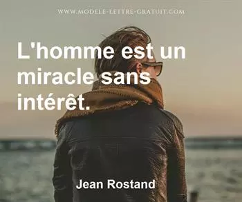 Citation de Jean Rostand