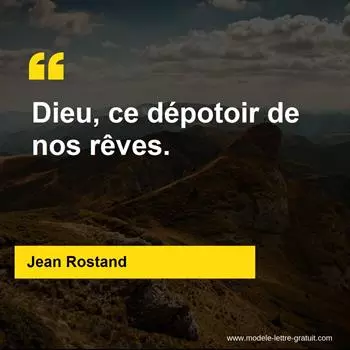 Citation Jean Rostand