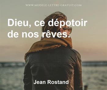 Citation de Jean Rostand