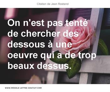 Citations Jean Rostand