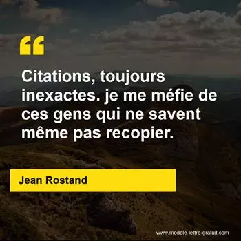 Citation Jean Rostand