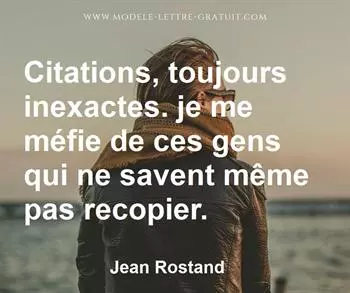 Citation de Jean Rostand
