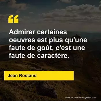 Citation Jean Rostand