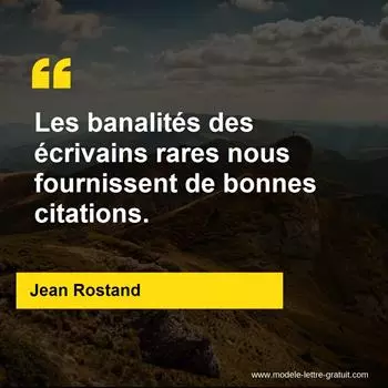 Citation Jean Rostand
