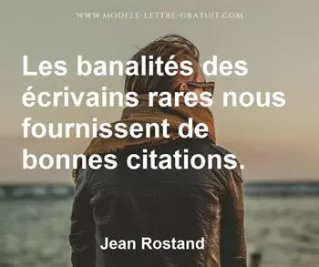Citation de Jean Rostand