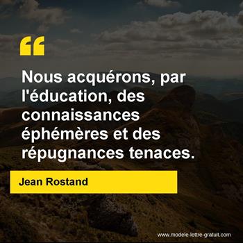 Citation de Jean Rostand