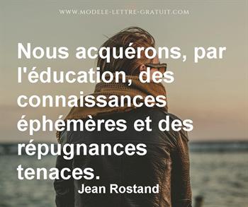 Citation de Jean Rostand