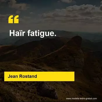 Citation Jean Rostand