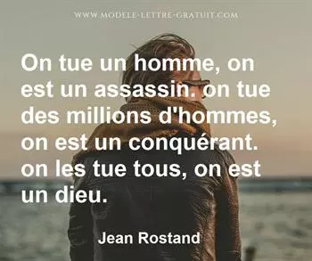 Citation de Jean Rostand