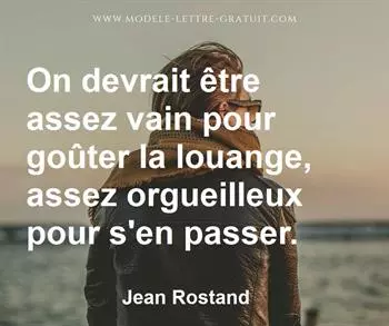 Citation de Jean Rostand