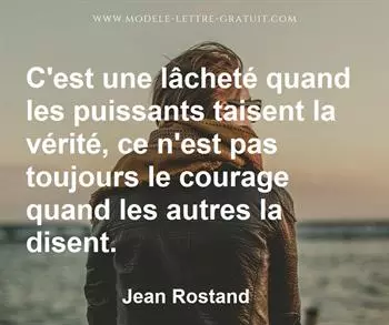 Citation de Jean Rostand