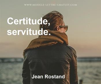 Citation de Jean Rostand