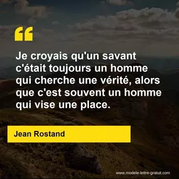 Citation Jean Rostand