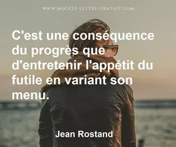 Citation de Jean Rostand