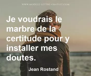 Citation de Jean Rostand