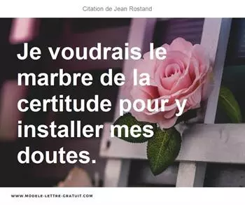 Citations Jean Rostand