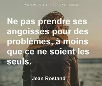 Citation de Jean Rostand