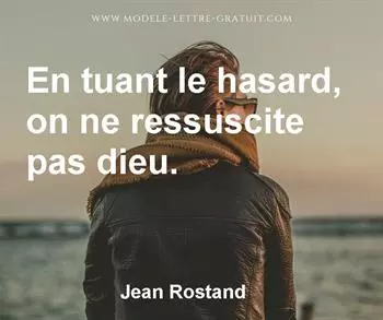 Citation de Jean Rostand