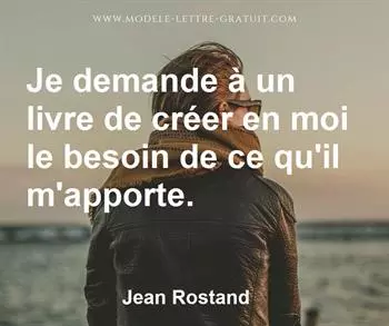 Citation de Jean Rostand
