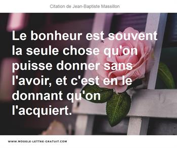 Citations Jean-Baptiste Massillon