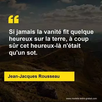 Citation Jean-Jacques Rousseau