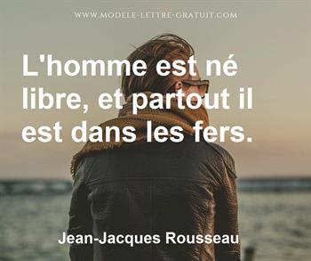 Citation de Jean-Jacques Rousseau