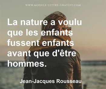 Citation de Jean-Jacques Rousseau