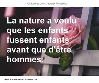 Citations Jean-Jacques Rousseau