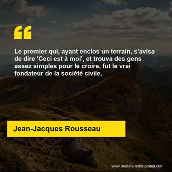 Citation Jean-Jacques Rousseau
